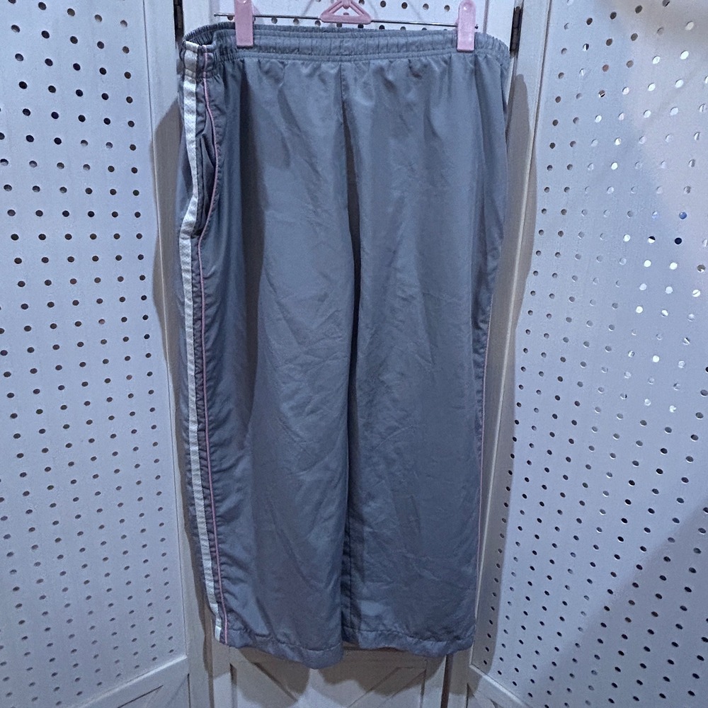 EAST WEST Gray Athletic Track Pants Side Stripe Women's Size M‎